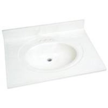 Foremost WS-2231 Vanity Top, 31 in OAL, 22 in OAW, Marble, Solid White -  FGI